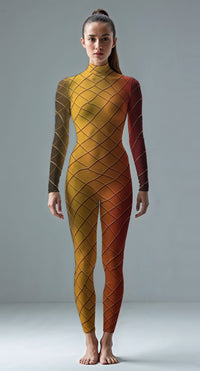 Gold custom unitard