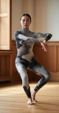 Monochrome Whispers Unitard
