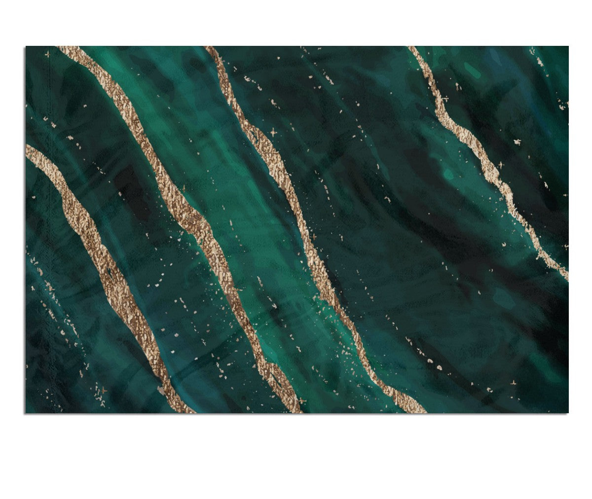 Golden Waveform Flag