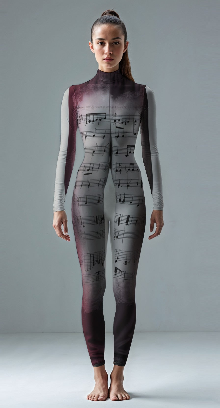 Burgundy custom unitard