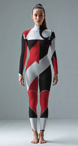 Black custom unitard