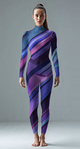 Lucerne Blue custom unitard