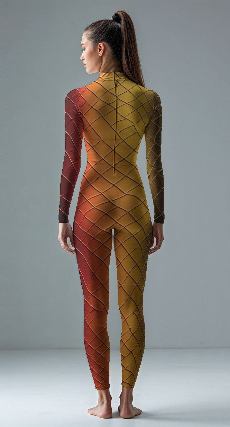 Mash Unitard Fiery Mesh Unitard – Athlettia Team