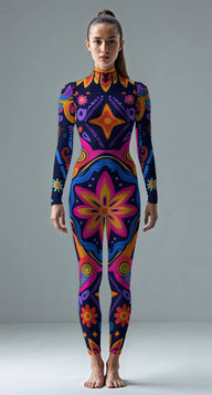 Navy custom unitard