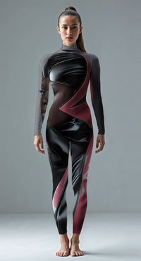 Black custom unitard