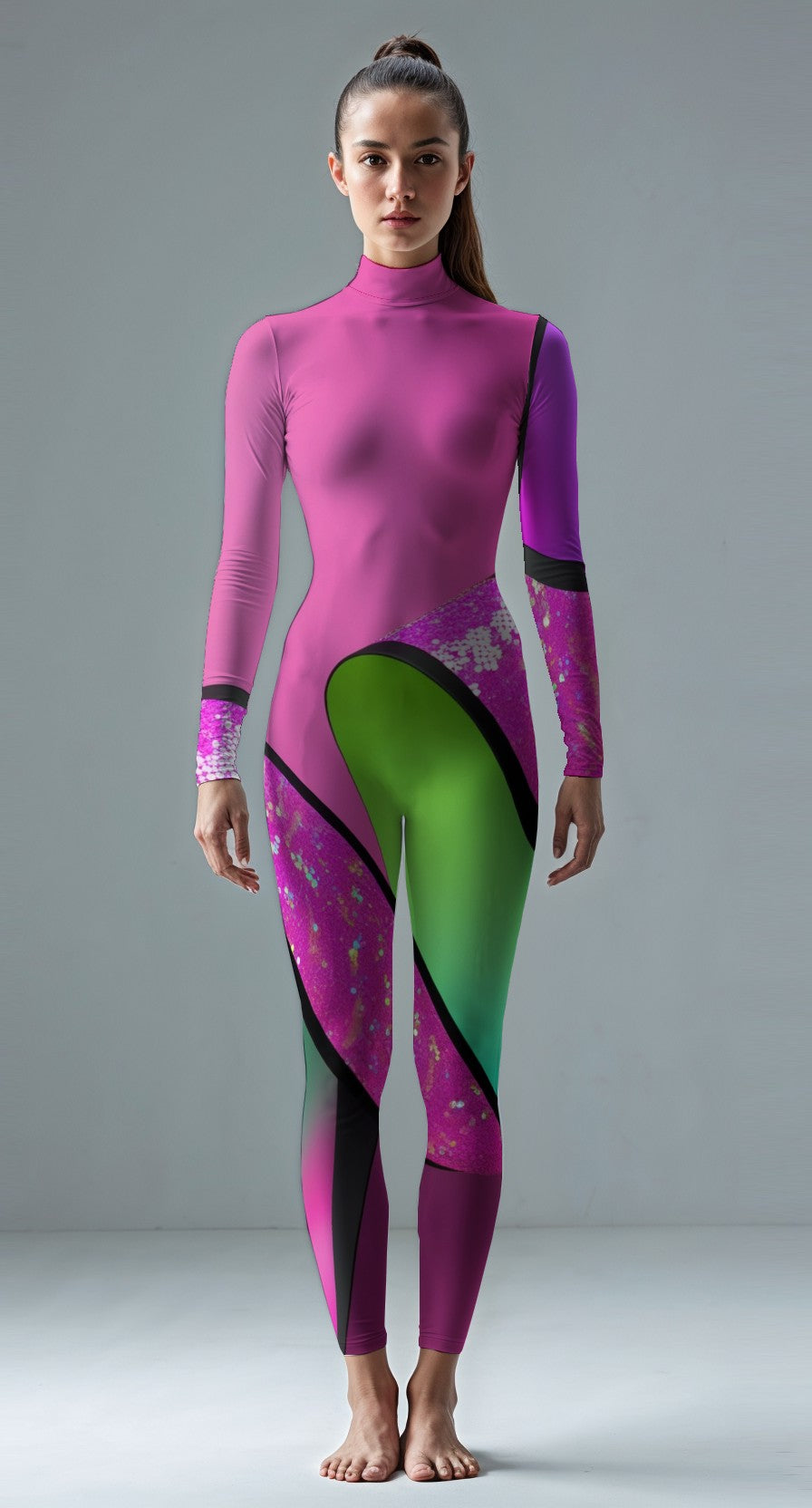 Medium Pink custom unitard