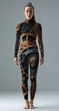 Brown custom unitard