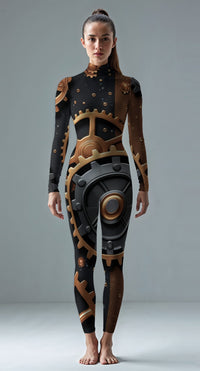 Brown custom unitard