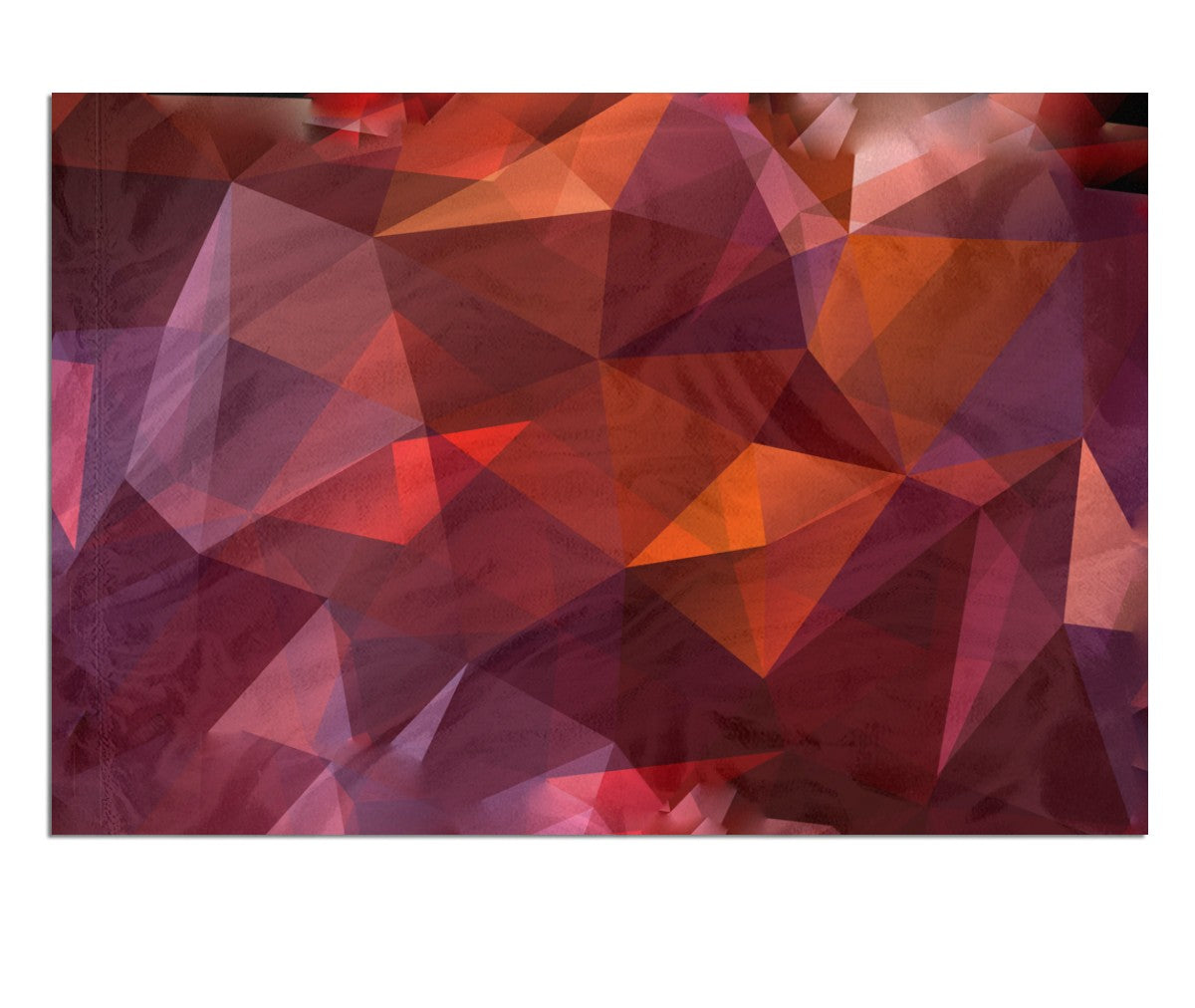 Crimson Geometry Flag