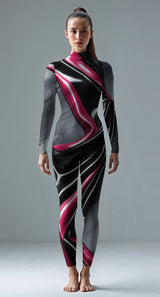 Black custom unitard