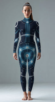 Lucerne Blue custom unitard