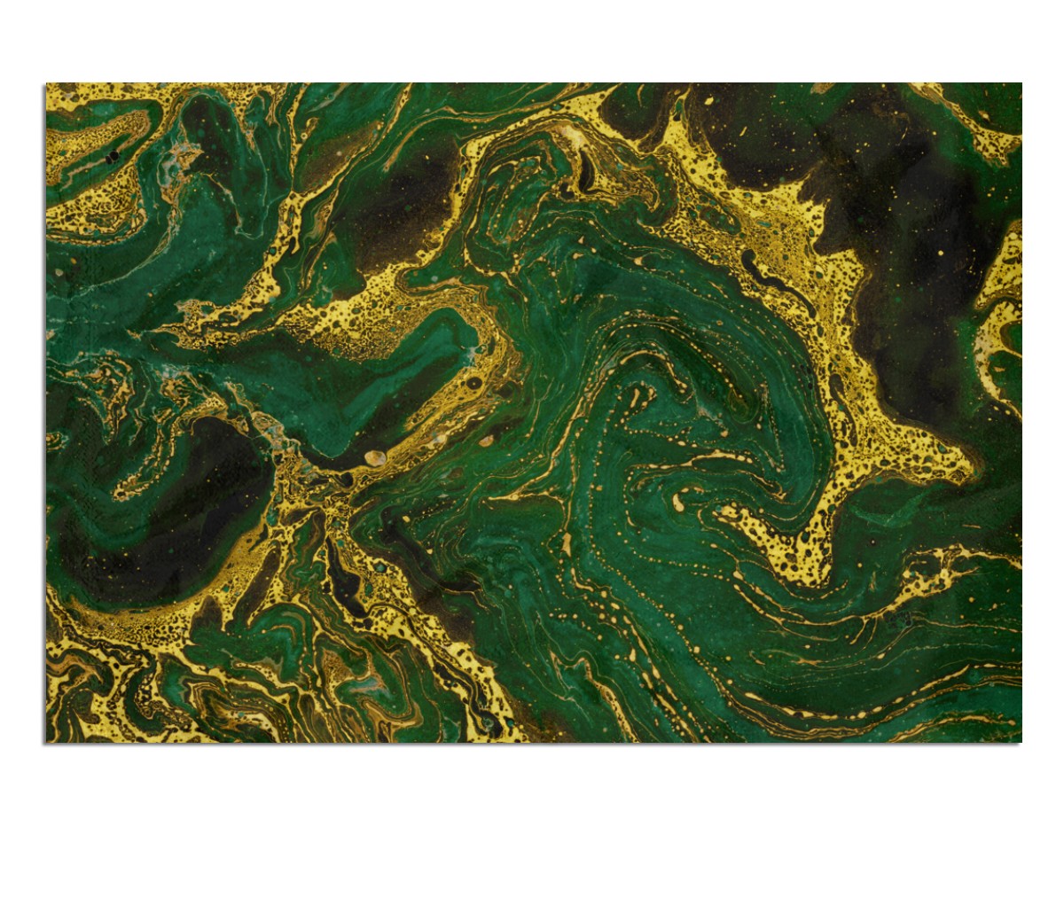 Emerald Gold Veins Flag