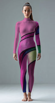 Medium Pink custom unitard