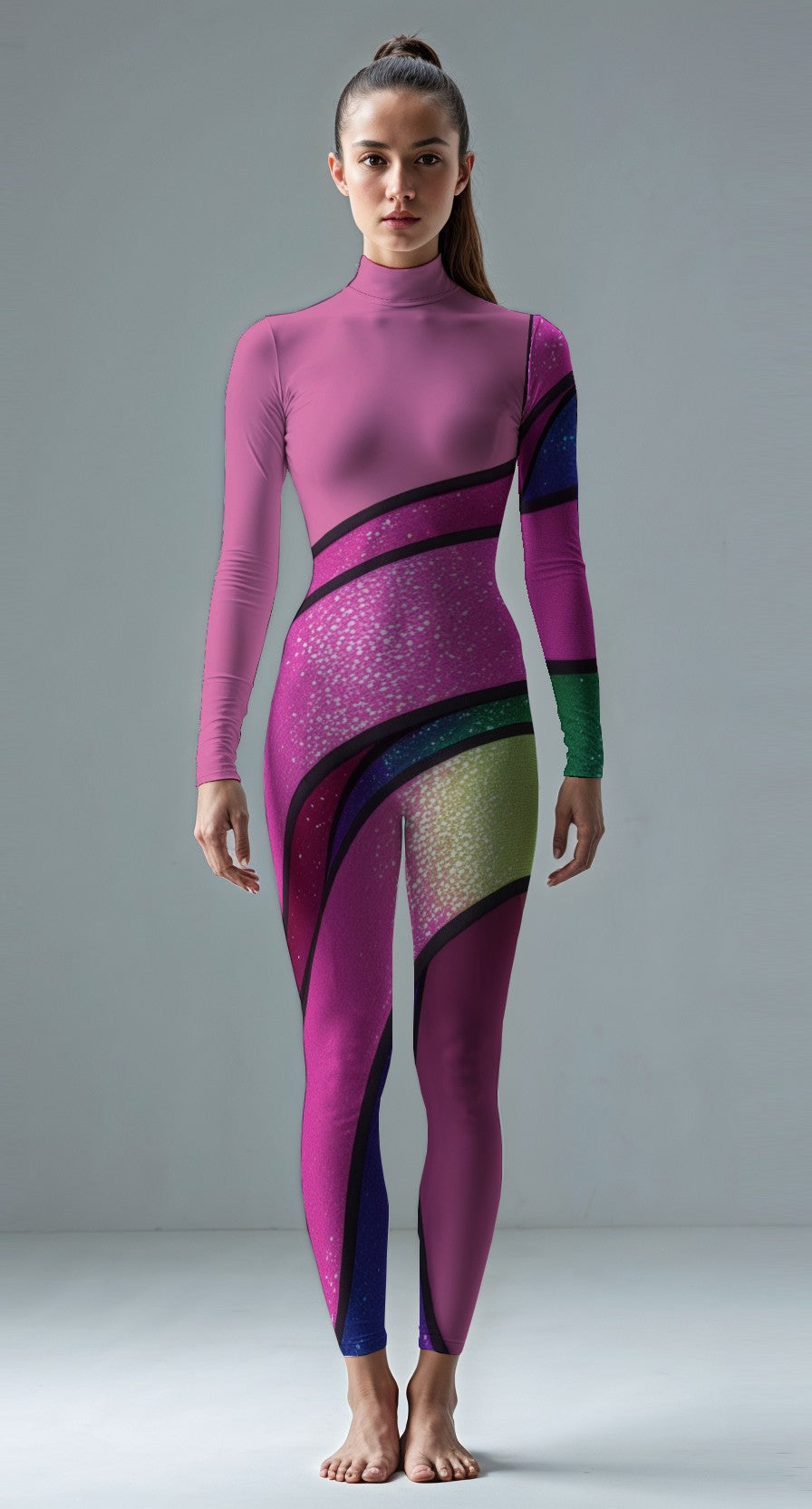 Medium Pink custom unitard