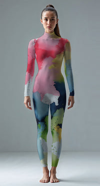 Radiant Turquoise custom unitard