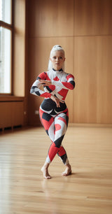 Cardinal Geometry Unitard