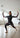 Crimson Silk Waves Unitard
