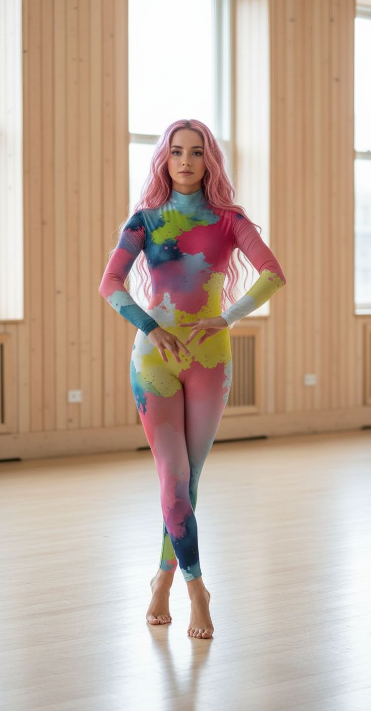 Fiery Pastels Unitard