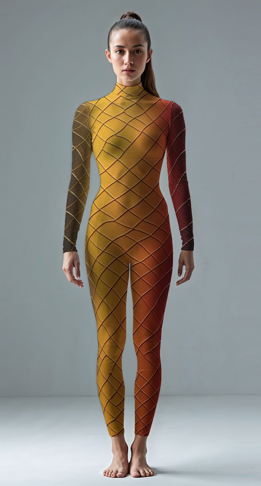 Gold custom unitard