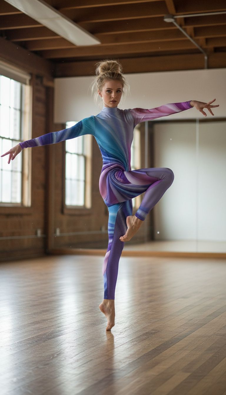 Iridescent Waveform Unitard