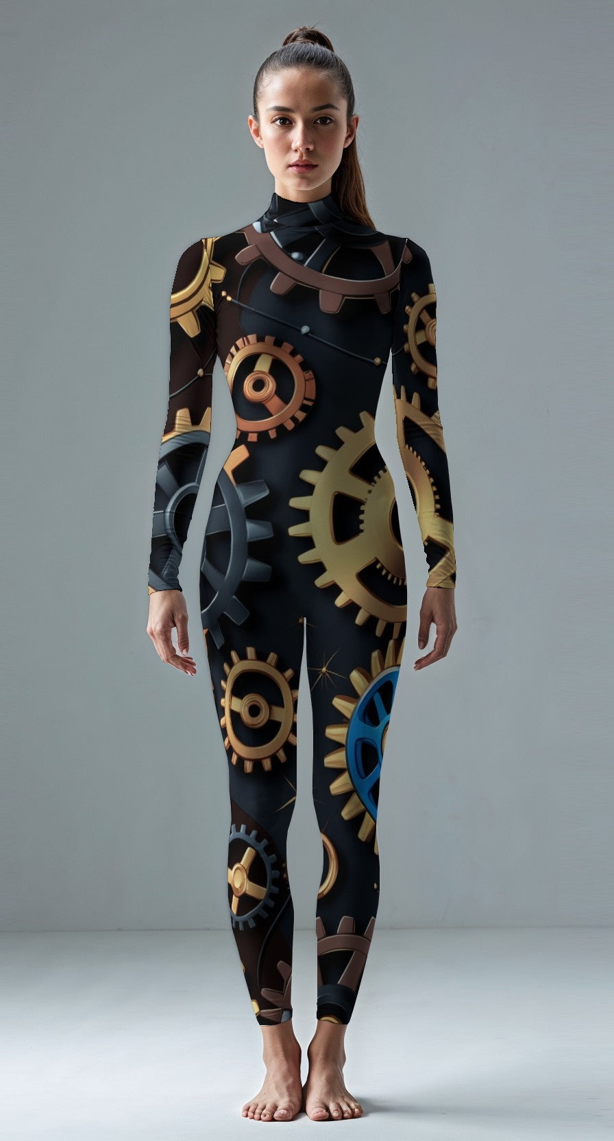 Gold custom unitard