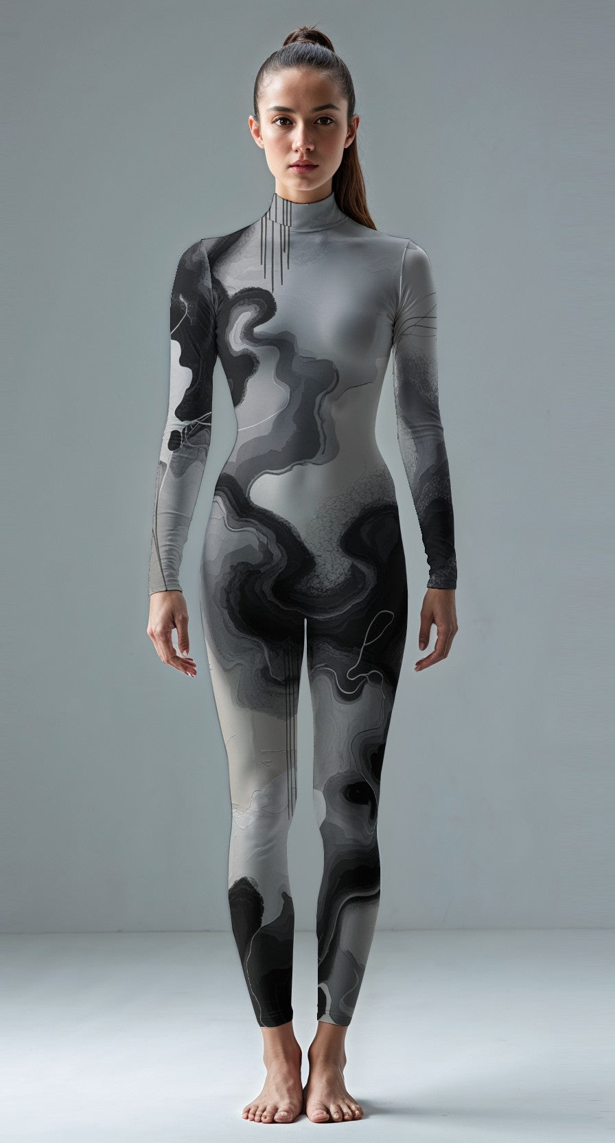 Black custom unitard