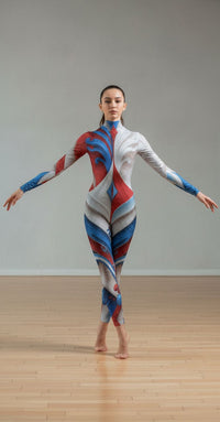 Tricolor Harmony Unitard