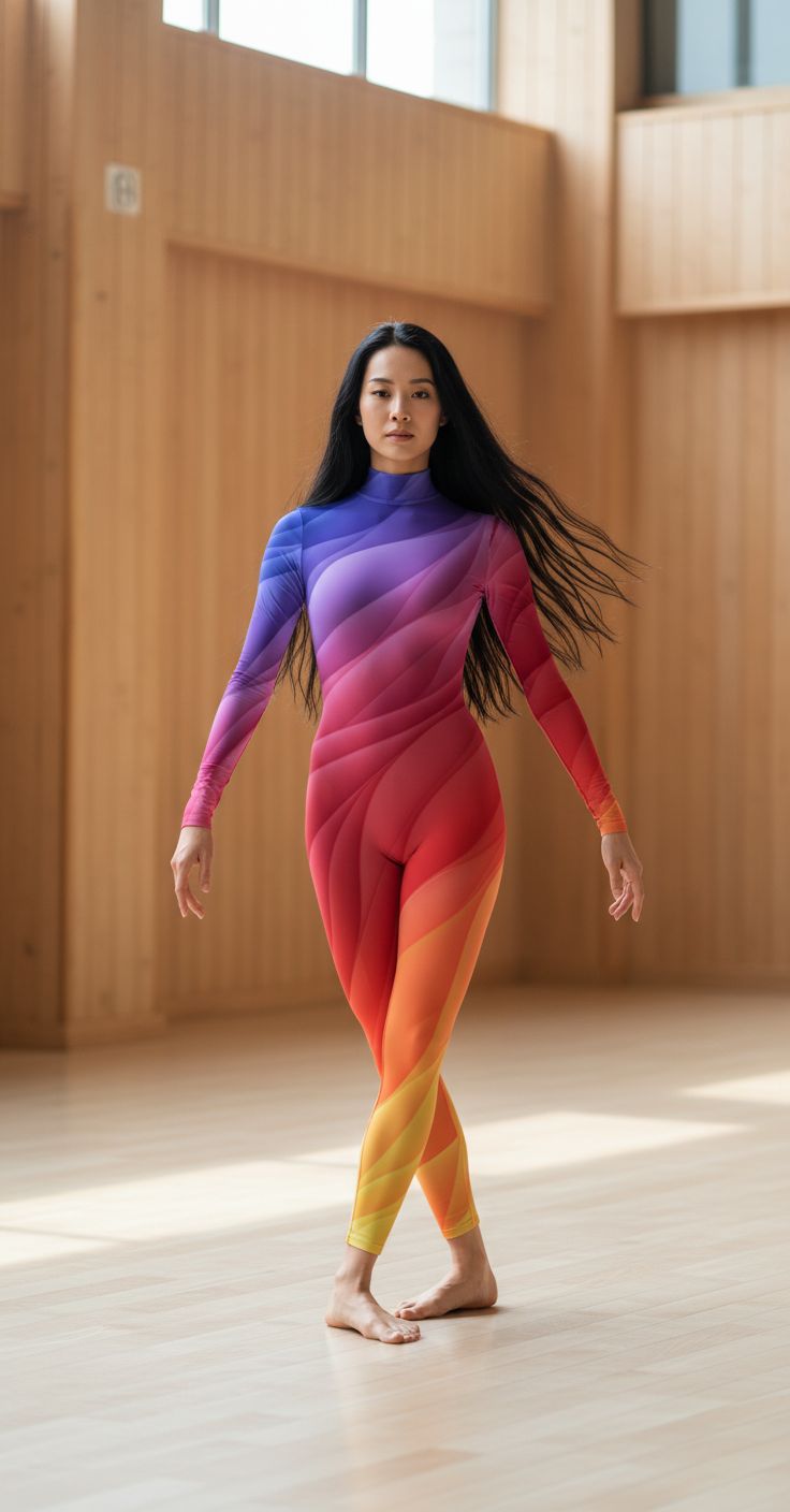 “Vibrant Flow” Unitard