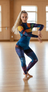 Vibrant Whirlwind Unitard