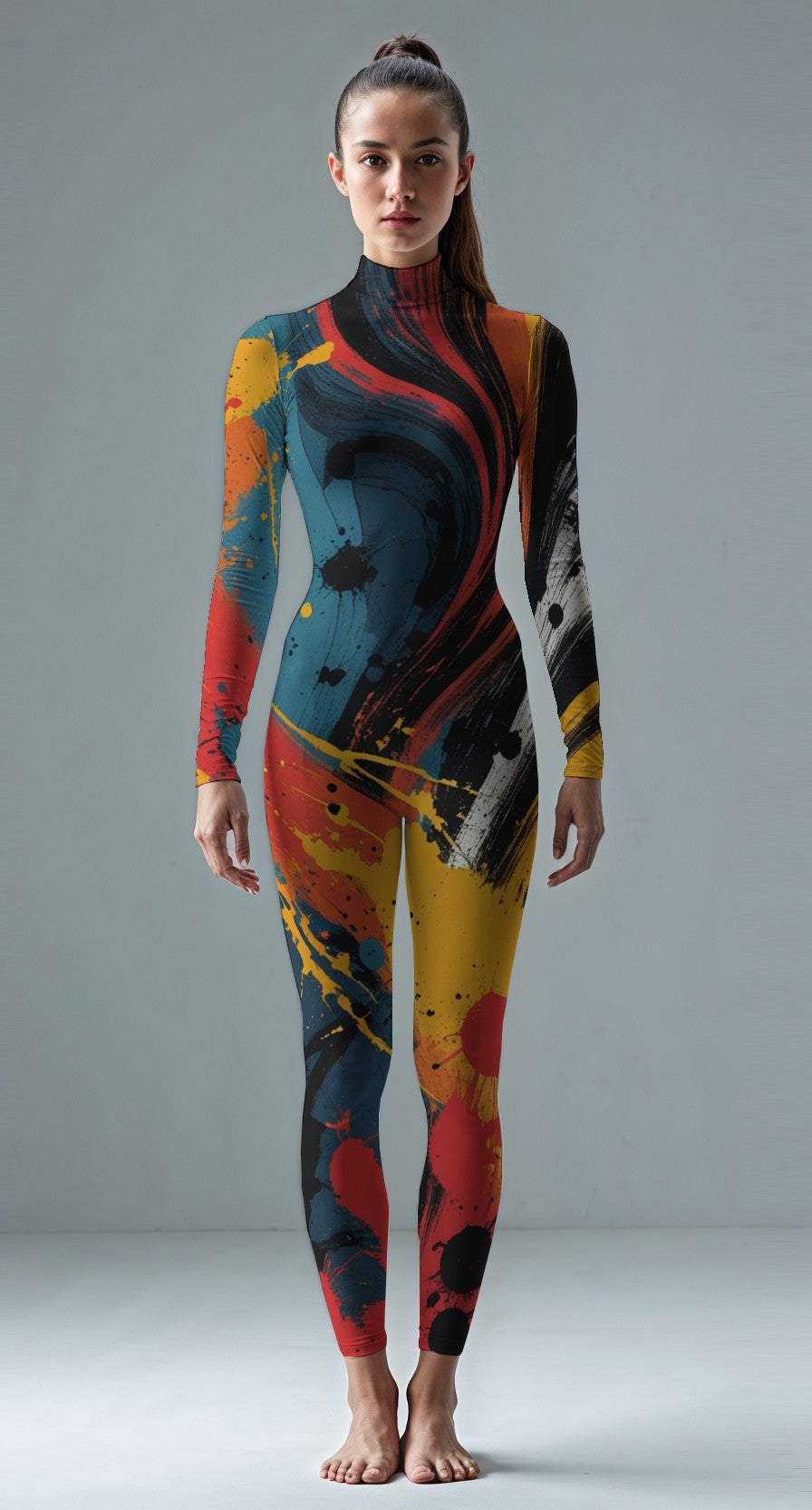Black custom unitard