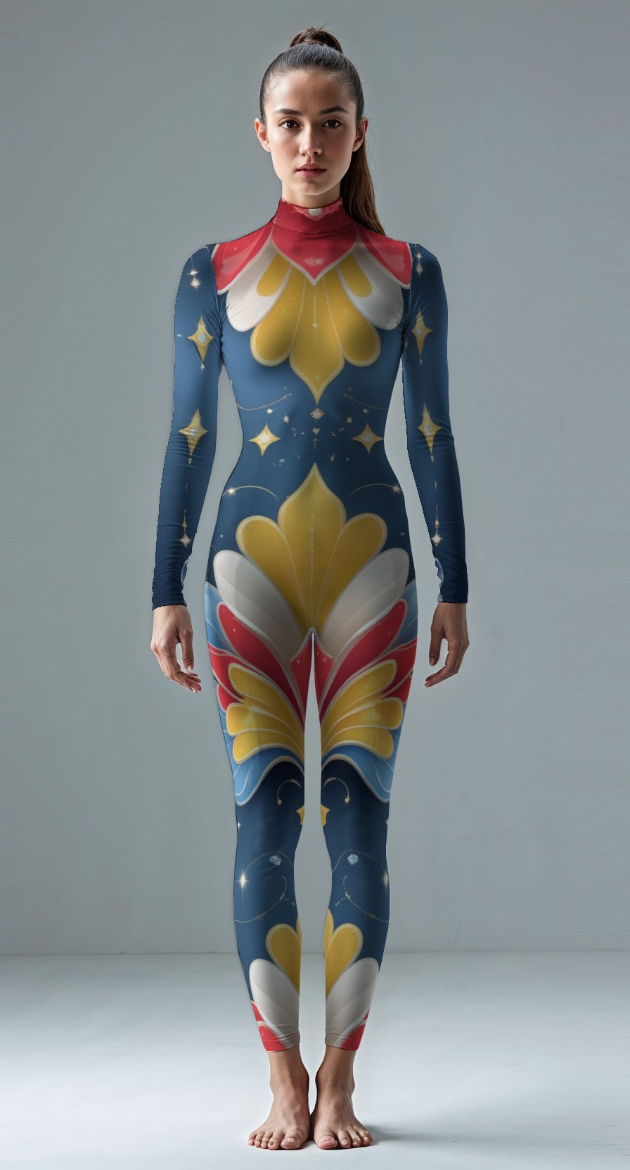 Lucerne Blue custom unitard