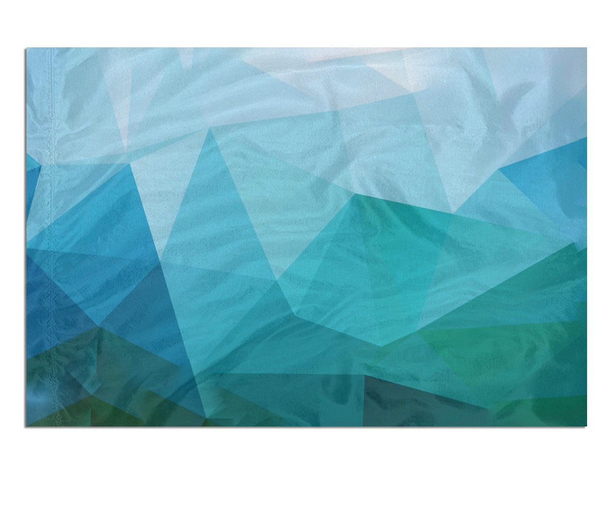 Aqua Facets Flag