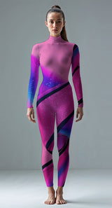 Pink custom unitard