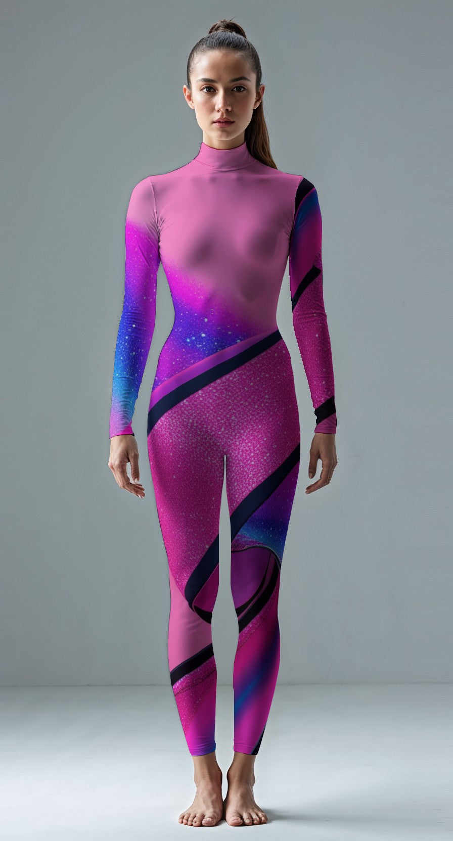 Pink custom unitard