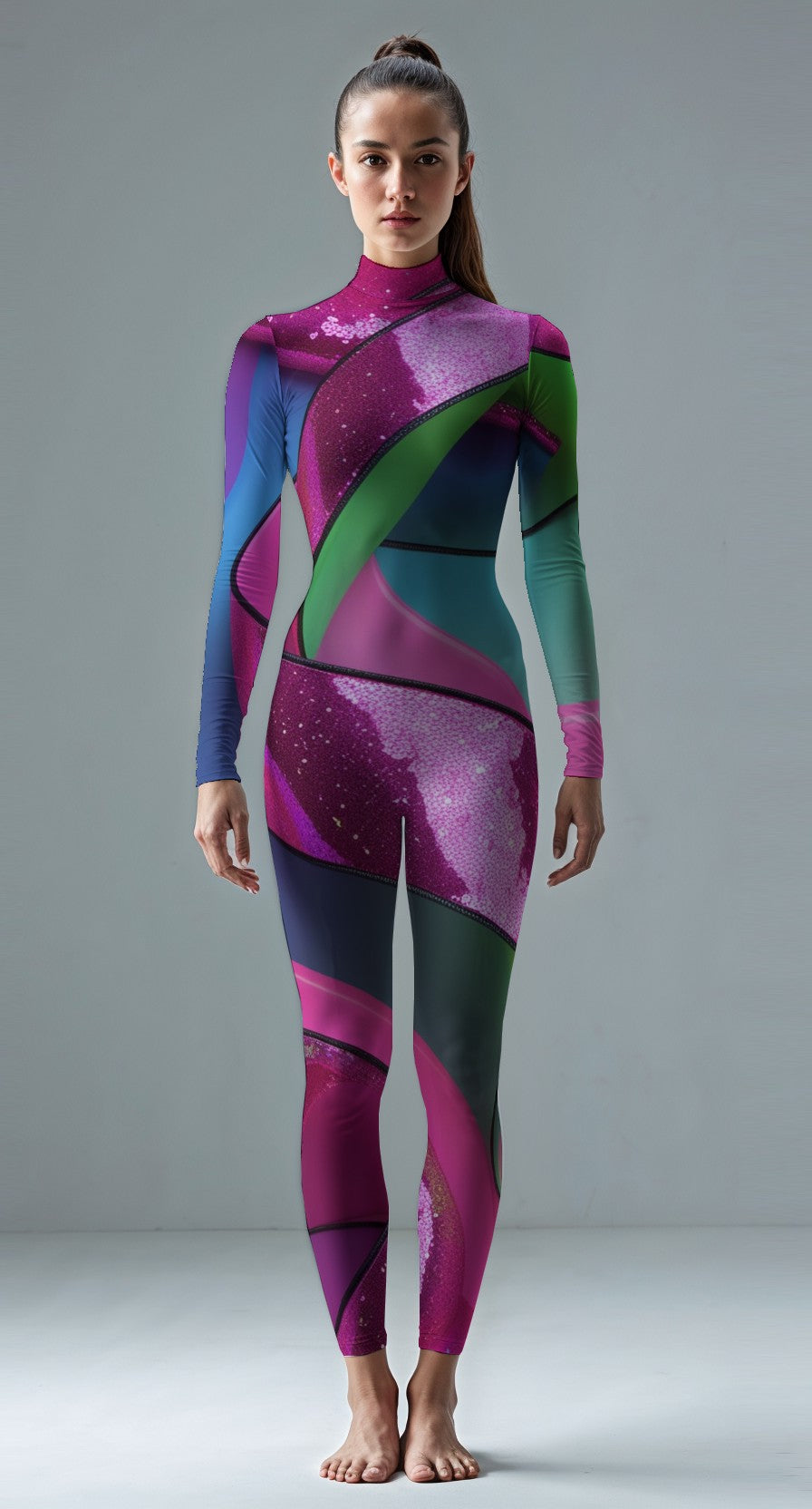 Medium Pink custom unitard