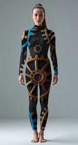Brown custom unitard