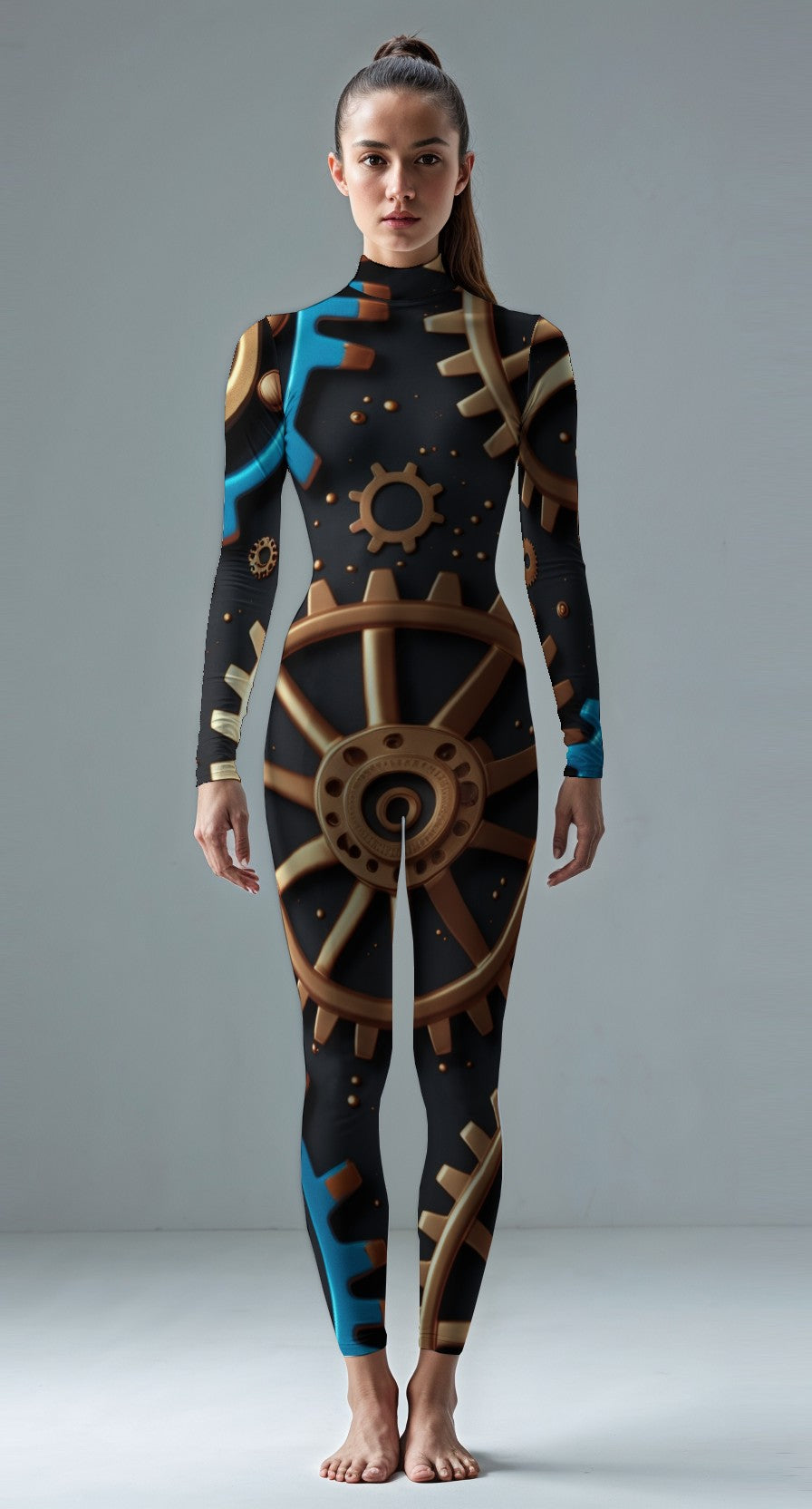 Brown custom unitard