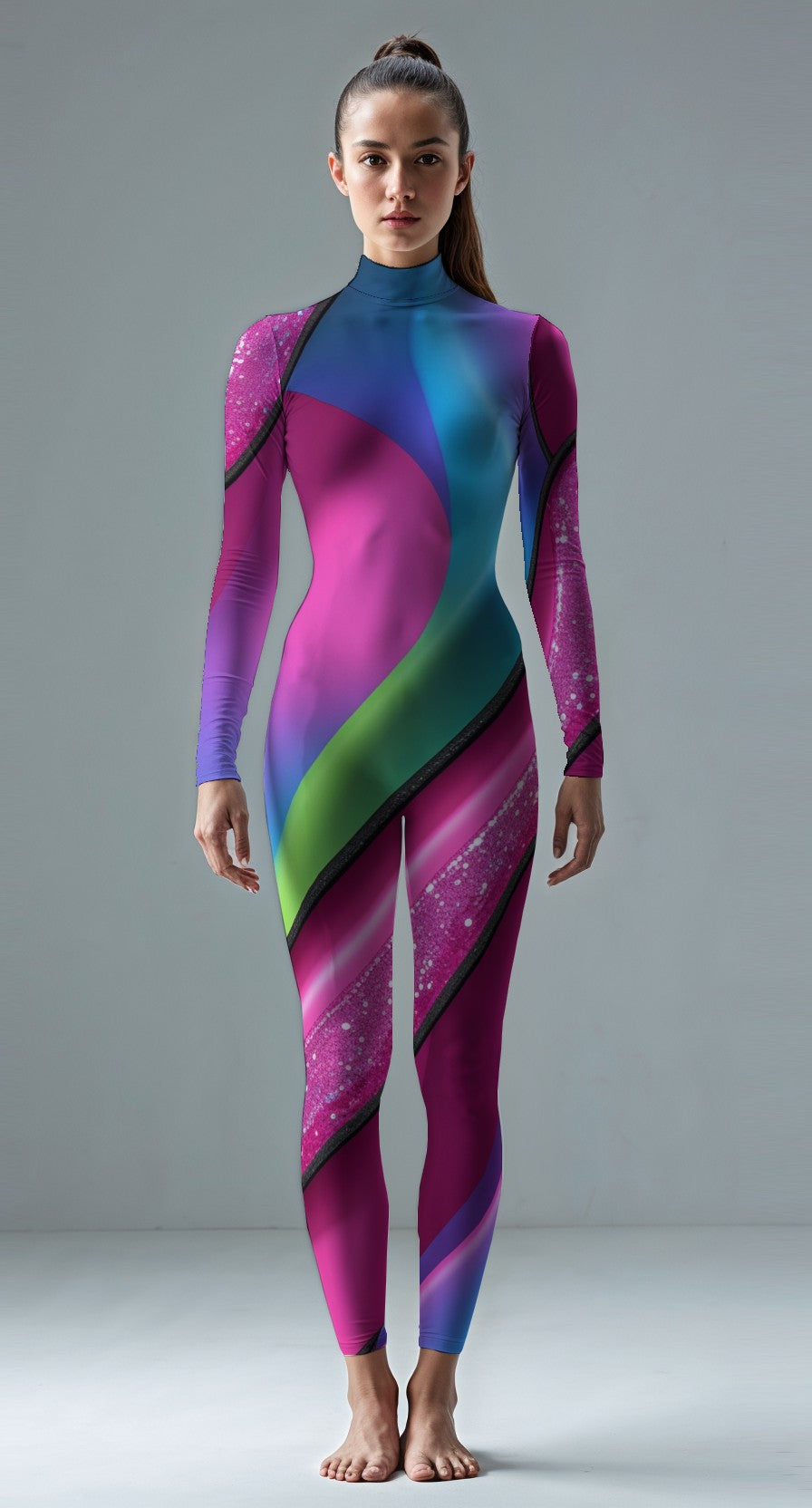 Medium Pink custom unitard