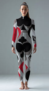 Black custom unitard