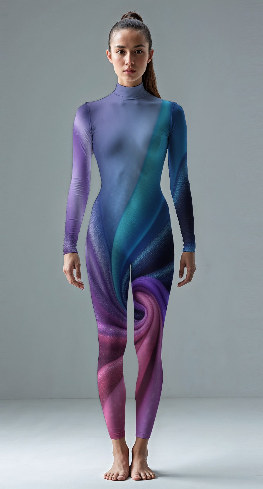 Lucerne Blue custom unitard