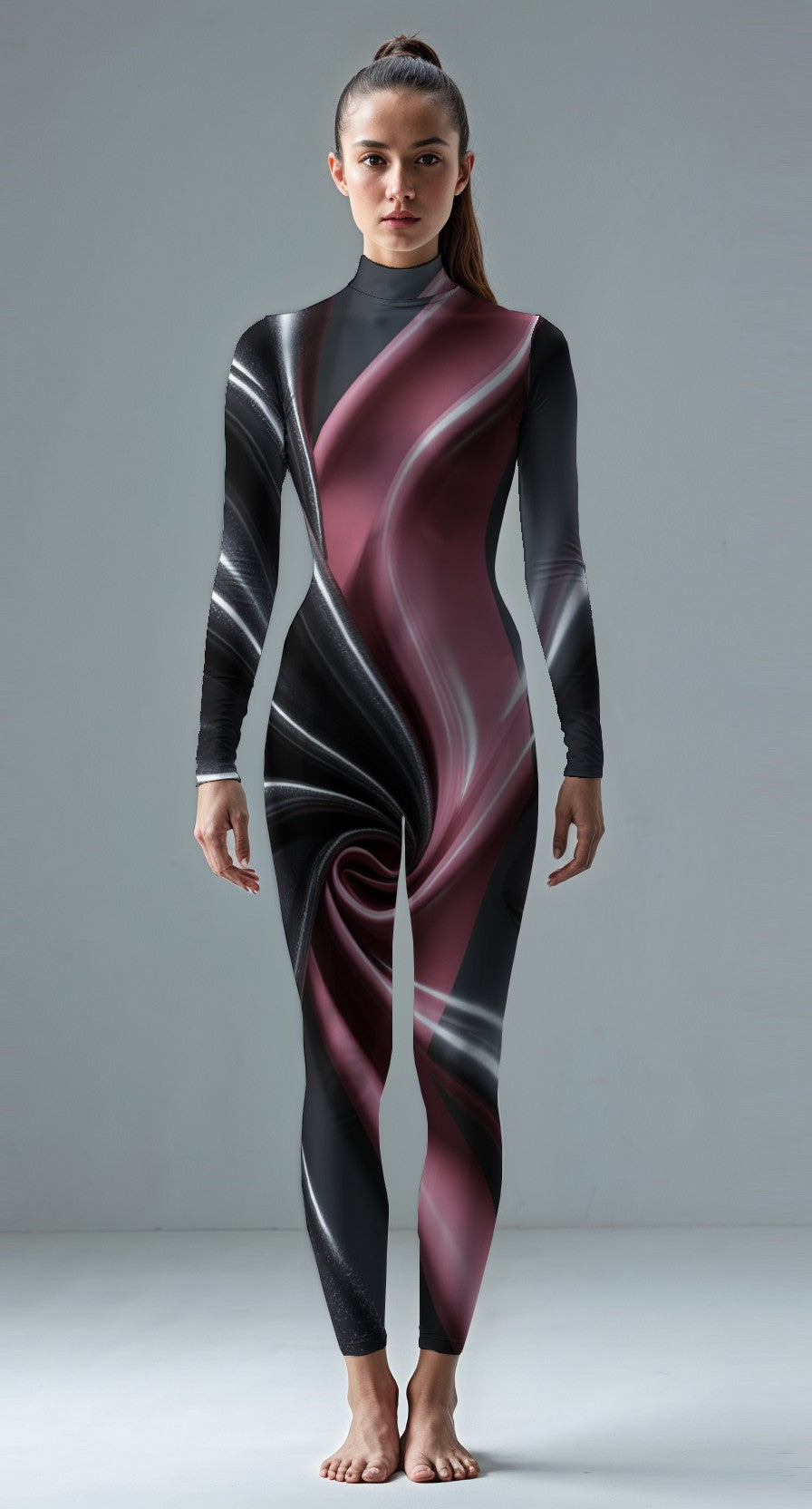 Black custom unitard