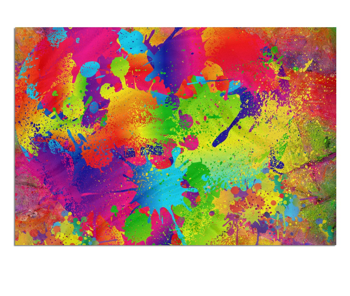 Vibrant Heartburst Flag